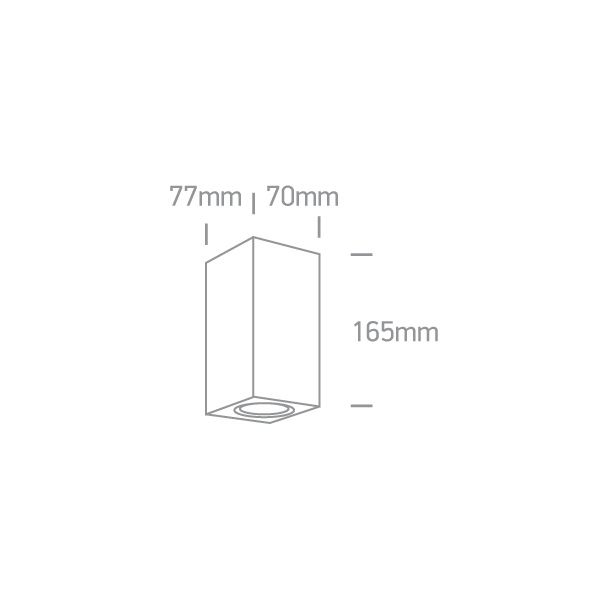 ONE LIGHT 67426A/AN Arco 2 zewnętrzny kinkiet antracyt 2x7W MR16 GU10