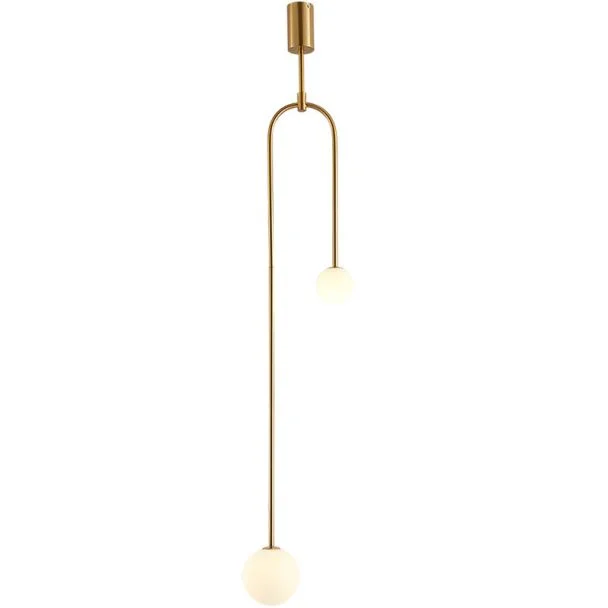 Step into design ST-8928S brass Lampa wisząca LOOP złota 123 cm