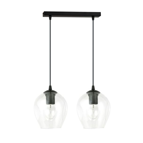 EMIBIG 679/2 LAMPA WISZĄCA ISTAR 2 BL TRANSPARENT