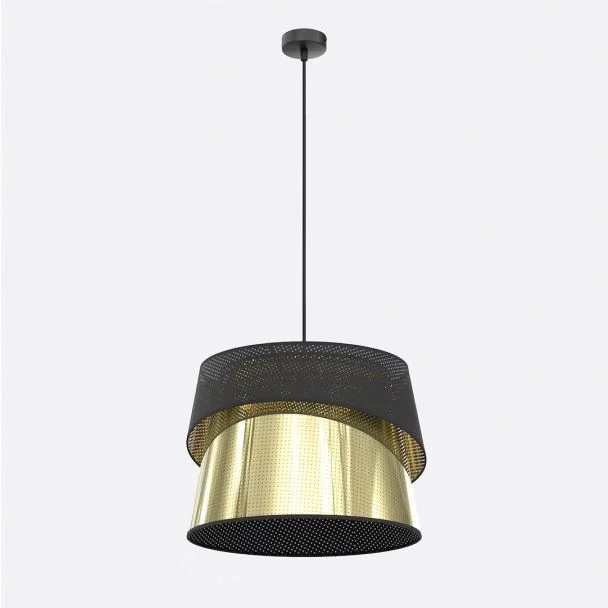 EMIBIG 1708/1 CANVA 1 BLACK GOLD Lampa wisząca