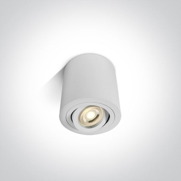 ONE LIGHT 12105AB/W Krokos biała oprawa sufitowa z oprawką GU10 MR16 10W