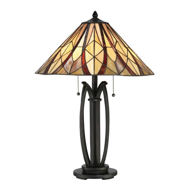ELSTEAD Victory QZ-VICTORY-TL Tiffany Table Lamp