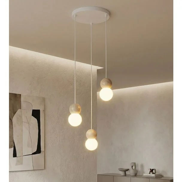 EMIBIG 1674/3 LOOP 3 WHITE LAMPA WISZĄCA