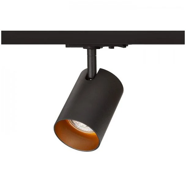 RENDL R13498 CONNOR do szyny 1-faz czarna/złota 230V LED GU10 10W oprawa 1-fazowy