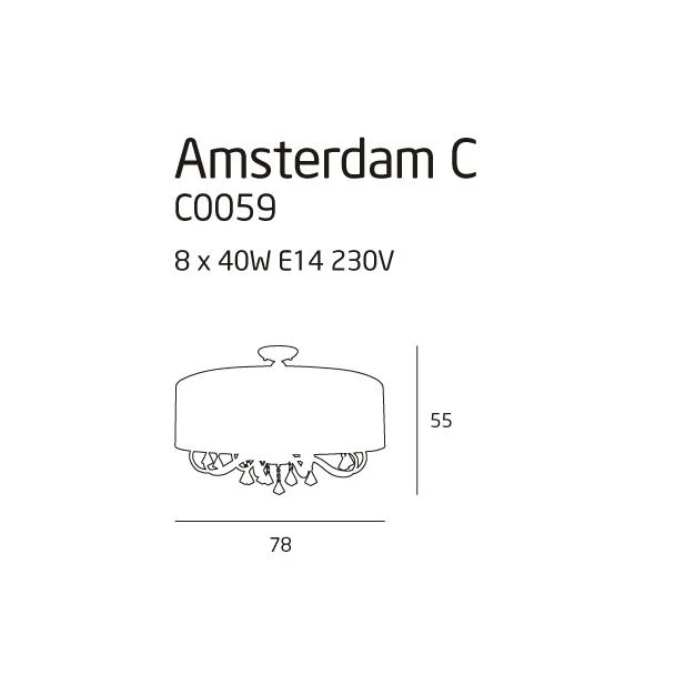 MAXLIGHT AMSTERDAM plafon C0059