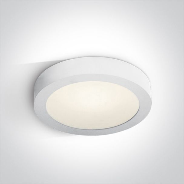ONE LIGHT 62130F/W/C Themelo biały plafon LED IP40 4000K 30W