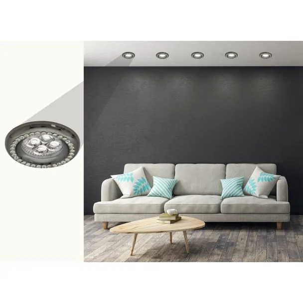 CANDELLUX 2251066 SOC-03 BK GU10 50W 230V OPR.STROP.STAŁA OKRĄGŁA ODLEW
