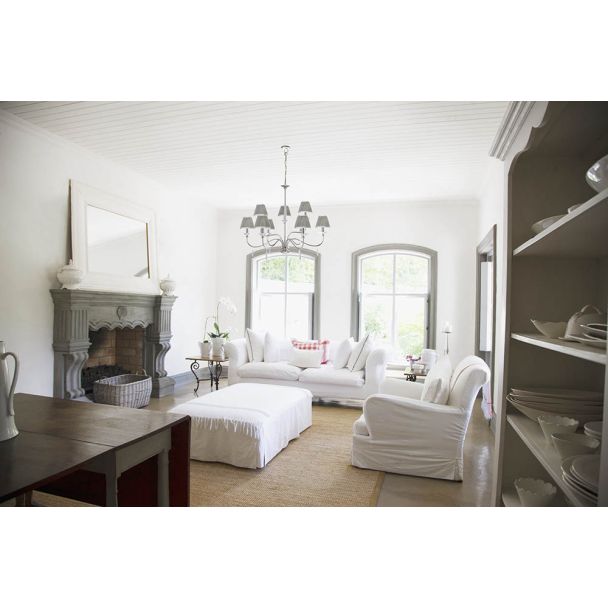 ELSTEAD FINSBURY PARK FP9 POL NICKEL 9Lt Chandelier/Semi-Flush