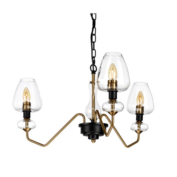 ELSTEAD Armand DL-ARMAND3-AB 3 Light Pendant - Aged Brass