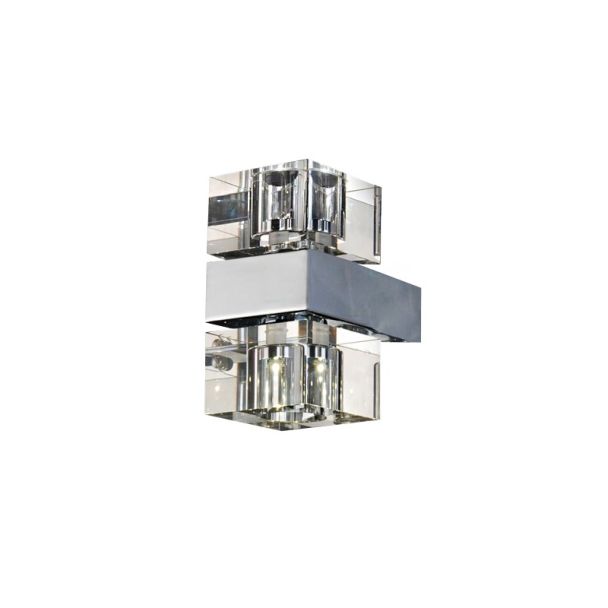 AZZARDO MB8515-2-CH-CL / AZ0035 Box 2 Lampa ścienna / kinkiet