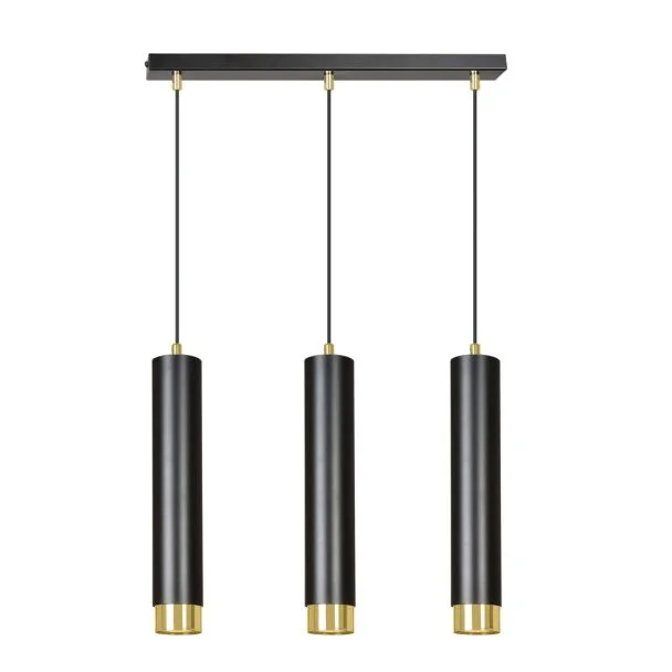 EMIBIG 644/3 LAMPA WISZĄCA KIBO 3 BL/GOLD