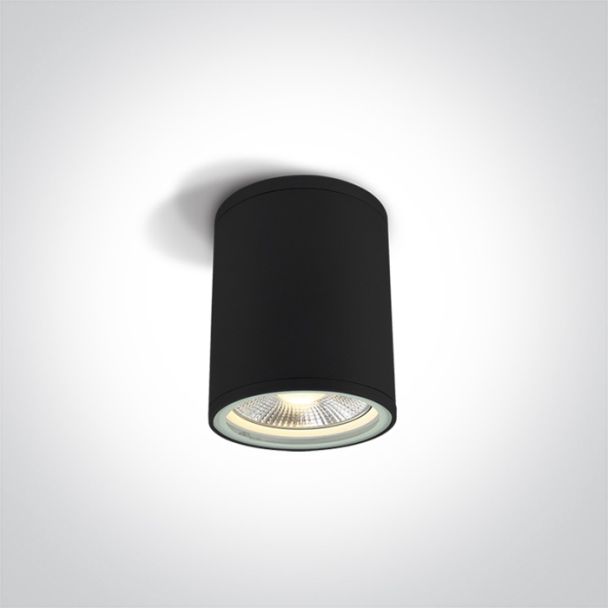 ONE LIGHT 67132C/B Stromi S czarny zewnętrzny cylinder sufitowy 75W PAR30 E27