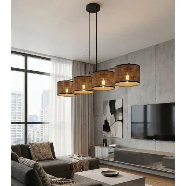 EMIBIG 1657/4 ECO 4 BL BROWN LAMPA WISZĄCA