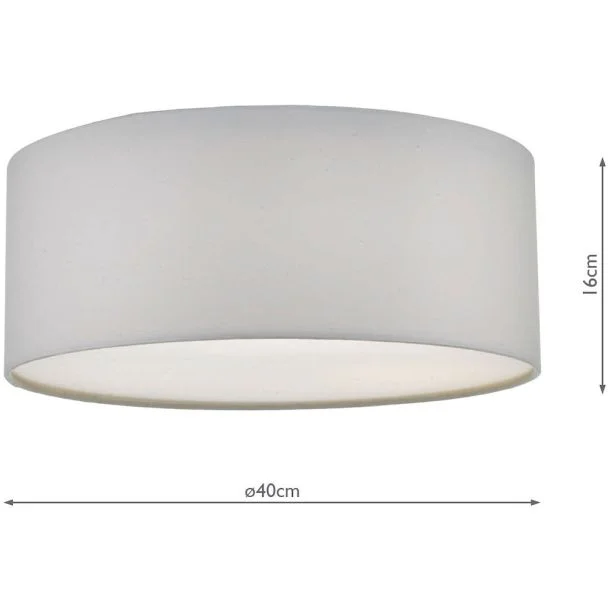 DAR CIE5215 CIERRO 3LT 40CM FLUSH IVORY