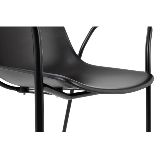 KING HOME 292-CPP4.BLACK Krzesło RESOL ARM czarne