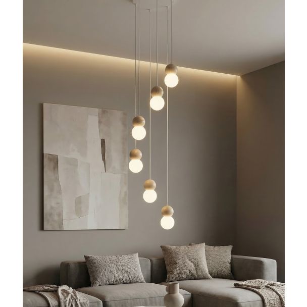 EMIBIG 1674/6 LOOP 6 WHITE LAMPA WISZĄCA