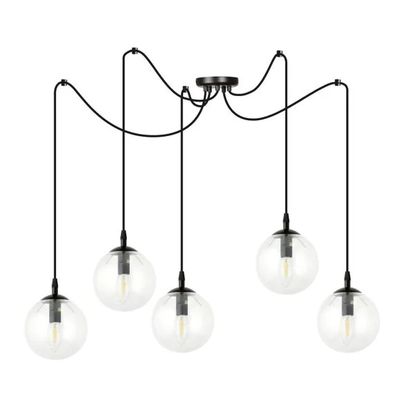 EMIBIG 936/5 LAMPA WISZĄCA GIGI 5 BL TRANSPARENT
