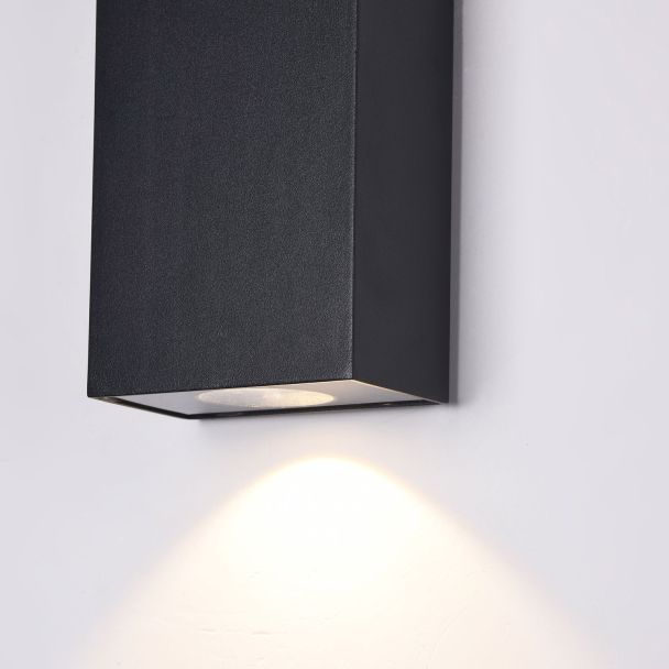 MAYTONI O581WL-L6B Outdoor Times Square Wall Lamp Black