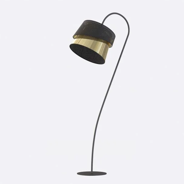 EMIBIG 1708/LP1 CANVA LP1 BLACK GOLD Lampa podłogowa