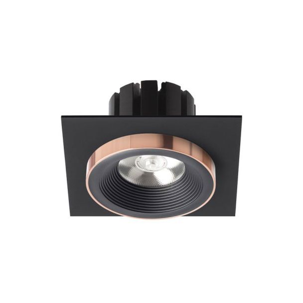 RENDL R13254 SHARM SQ I wpuszczana czarna/czarna miedź 230V LED 10W 24° 3000K