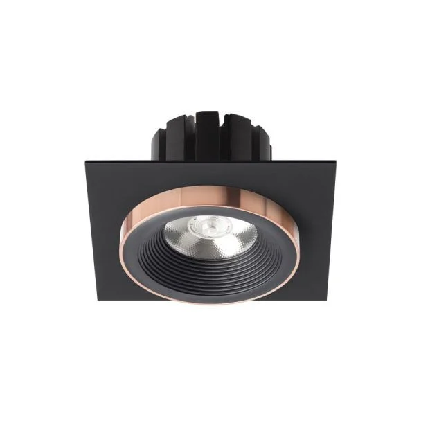 RENDL R13254 SHARM SQ I wpuszczana czarna/czarna miedź 230V LED 10W 24° 3000K