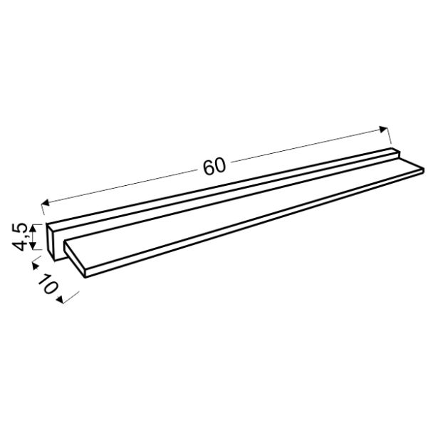 CANDELLUX 21-53268 SUMO LISTWA LED 60 CM 12W STAL NIERDZEWNA