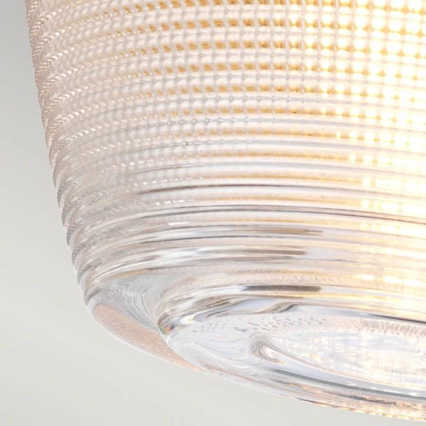 ELSTEAD Dublin QZ-DUBLIN-SF-PNBR 1 Light Semi-Flush Mount - Painted Natural Brass