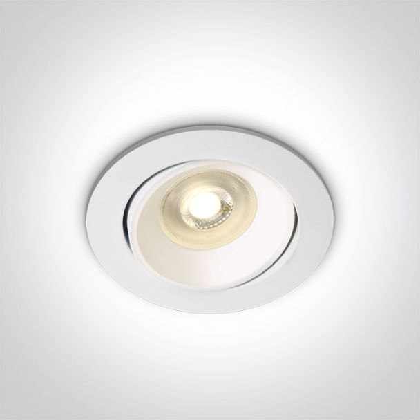 ONE LIGHT 11105UA/W Arta 2 biały wpust z oprawką GU10 MR16