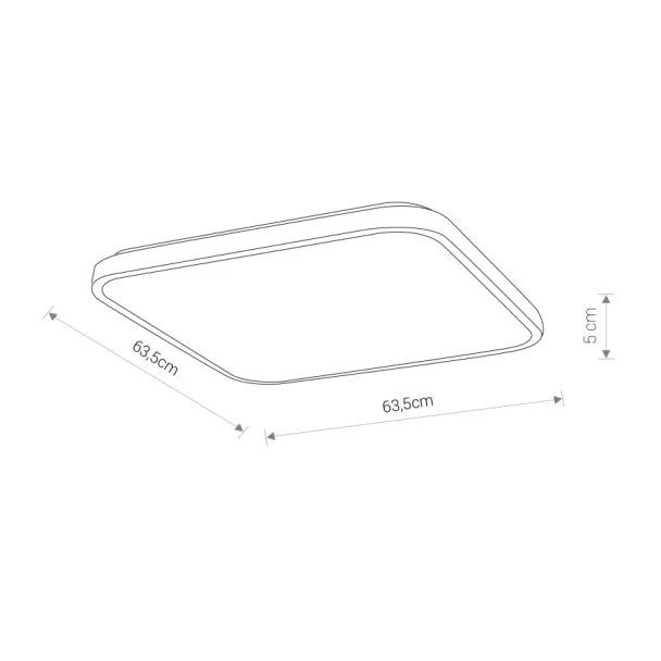 NOWODVORSKI 8114 AGNES SQUARE LED plafon