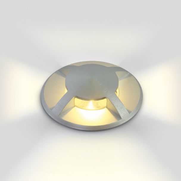 ONE LIGHT 69016AG Mallota 4 aluminiowy wpust z oprawką GU10 MR16 IK10, IP67