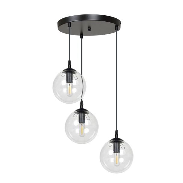 EMIBIG 711/3PREM LAMPA WISZĄCA COSMO 3 BL PREMIUM TRANSPARENT