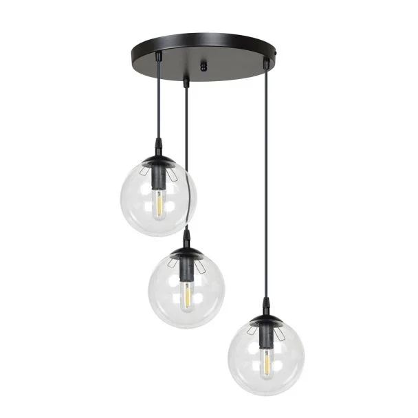 EMIBIG 711/3PREM LAMPA WISZĄCA COSMO 3 BL PREMIUM TRANSPARENT