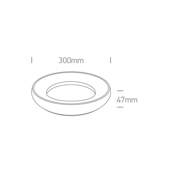 ONE LIGHT 67402/B/W Souvardo czarny plafon LED 3000K 25W IP40