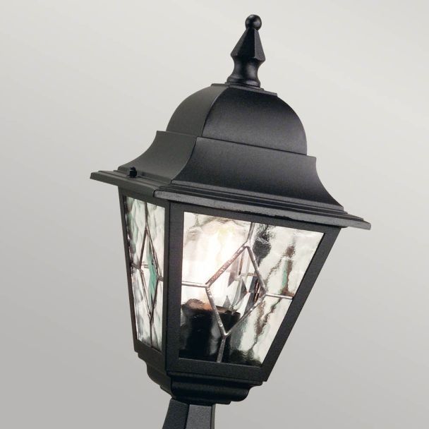 ELSTEAD NORFOLK NR3 BLK Pedestal Lantern