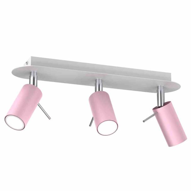 MILAGRO MLP7628 LAMPA SUFITOWA PRESTON PINK/WHITE 3X MINI GU10