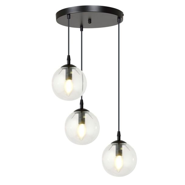 EMIBIG 711/3PREM LAMPA WISZĄCA COSMO 3 BL PREMIUM TRANSPARENT
