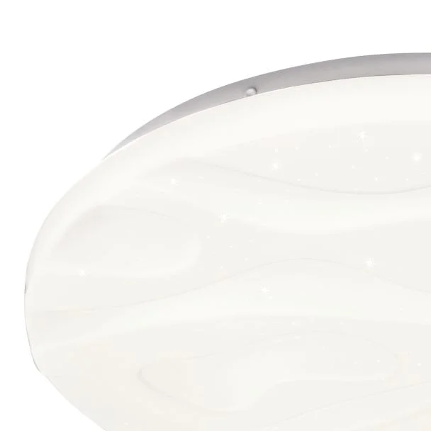 CANDELLUX 13-11336 NEVADA LAMPA SUFITOWA PLAFON BIAŁY 24W LED 38,5 CM KLOSZ BIAŁY EFECT SKY