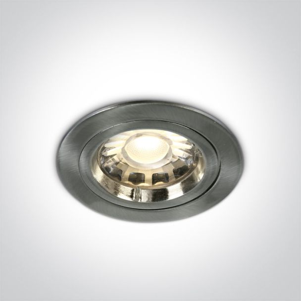 ONE LIGHT 10105/MC Pirgos wpust z oprawką GU5.3 MR16 50W matowy chrom