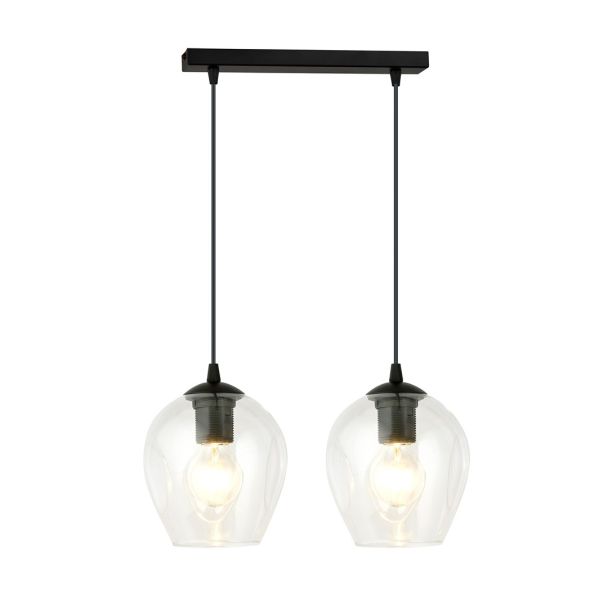 EMIBIG 679/2 LAMPA WISZĄCA ISTAR 2 BL TRANSPARENT
