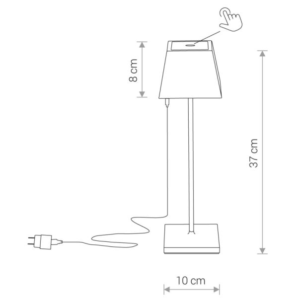 NOWODVORSKI 8398 MAHE LED lampa stojąca zewnętrzna