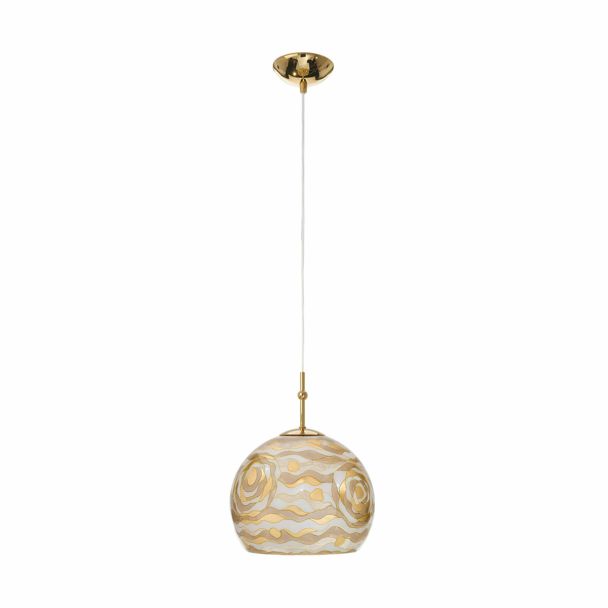 KOLARZ 0392.31S.3.AQ.CH LUNA lampa wisząca złoto 24K