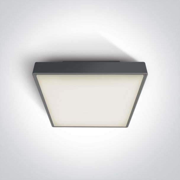 ONE LIGHT 67282AN/AN/W Pirnari 2 plafon antracyt LED 3000K 24W IP65