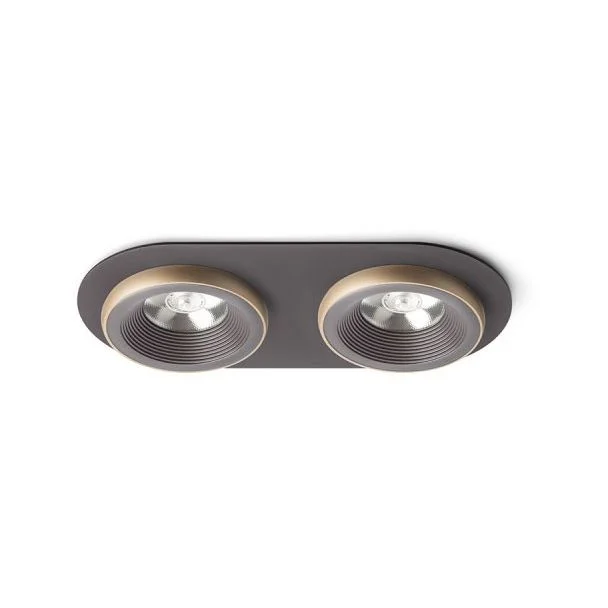 RENDL R13242 SHARM R II wpuszczana brązowa/perłowo-złota 230V LED 2x10W 24° 3000K