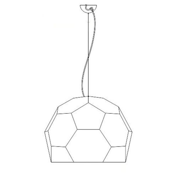 Step into Design ST-4001 Lampa wisząca DOME półtransparentna 80 cm