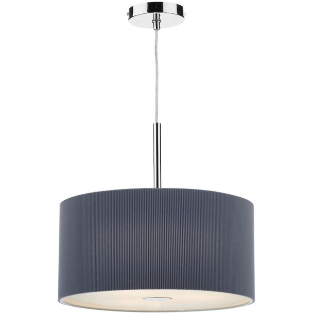 DAR ZAR1039 ZARAGOZA 3LT PENDANT 40CM GREY