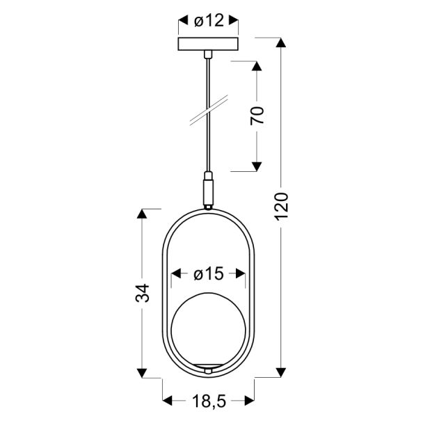 CANDELLUX 31-73457 CORDEL ZWIS 1X28W G9 MOSIĄDZ
