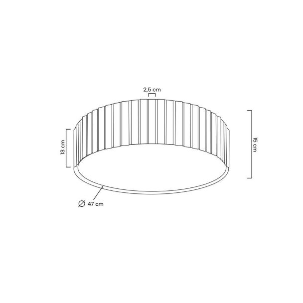 MOOSEE MSE010100366 MOOSEE lampa sufitowa / plafon CROWN 50 złota