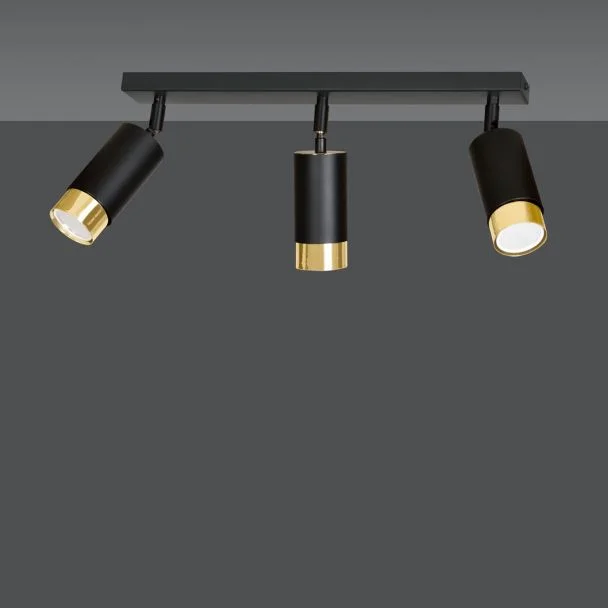 EMIBIG 965/3 LAMPA SUFITOWA HIRO 3 BL/GOLD