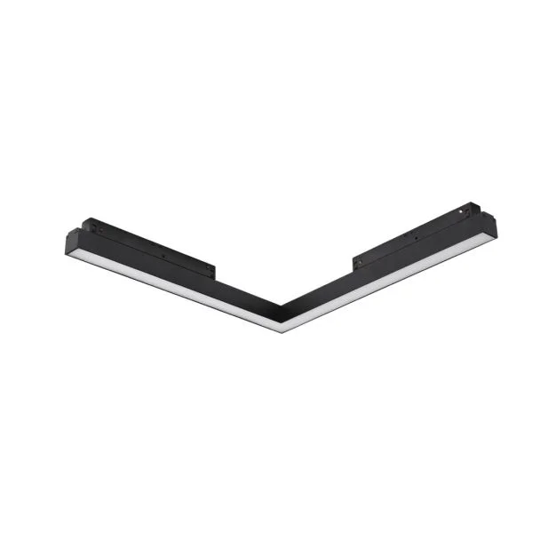 AZZARDO AZ4613 SAGA TRACK MAGNETIC CORNER A 24W MILKY120 3000K BK TECHNICAL TRACK BLACK reflektor do szyny magnetycznej
