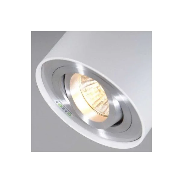 AZZARDO GM4100-WH-ALU / AZ0781 Bross 1 (white/aluminium) Lampa sufitowa